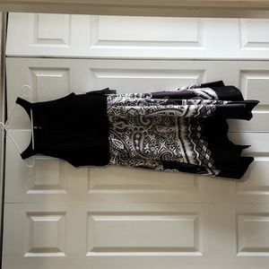 Black and White Paisley Dress